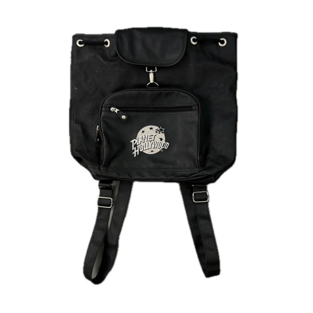 PLANET HOLLYWOOD Embroidered Leather Backpack